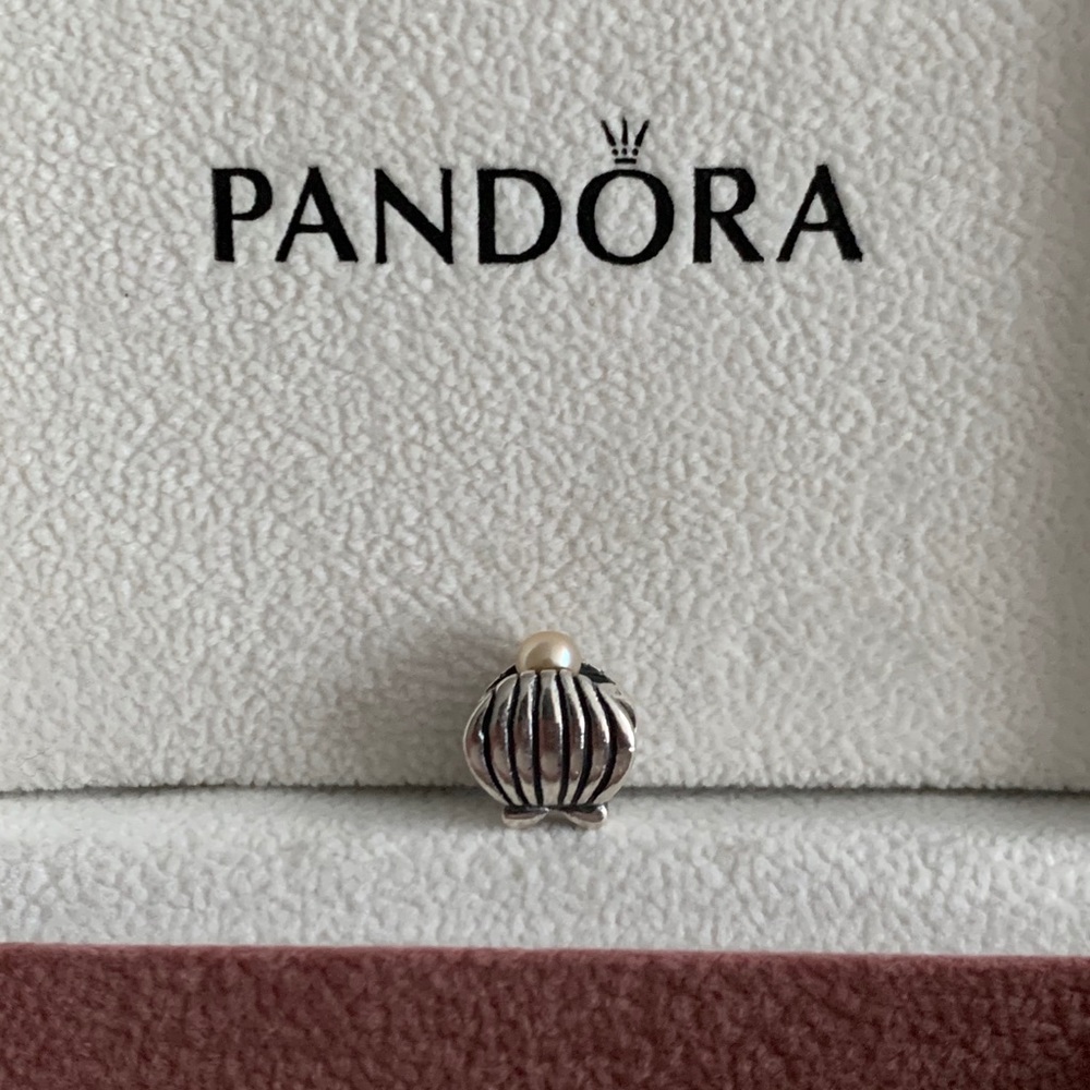 seashell pearl charm